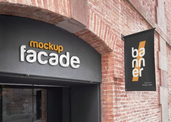 Download Shop Facade Mockup - Facade mockup Collection
