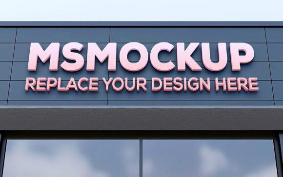 Download 3D Building Signage Mockup - Premium Bundle