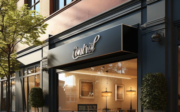 Download Logo Shop Sign Mockup - Shop sign Collection